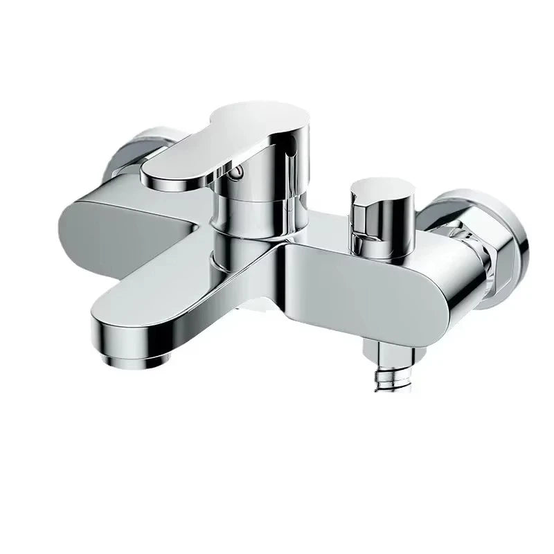 Grey/Silver T-Shaped Shower Set: Suitable for RVs and camper vans, tool-free installation, leak and explosion-proof.