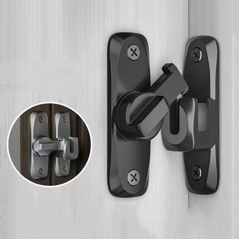 90 Degree Window Drawers Cabinet Locks Stainless Steel Hook Latch Barn Door Latch Bolt Hooks Sliding Gate Buckles Hardware