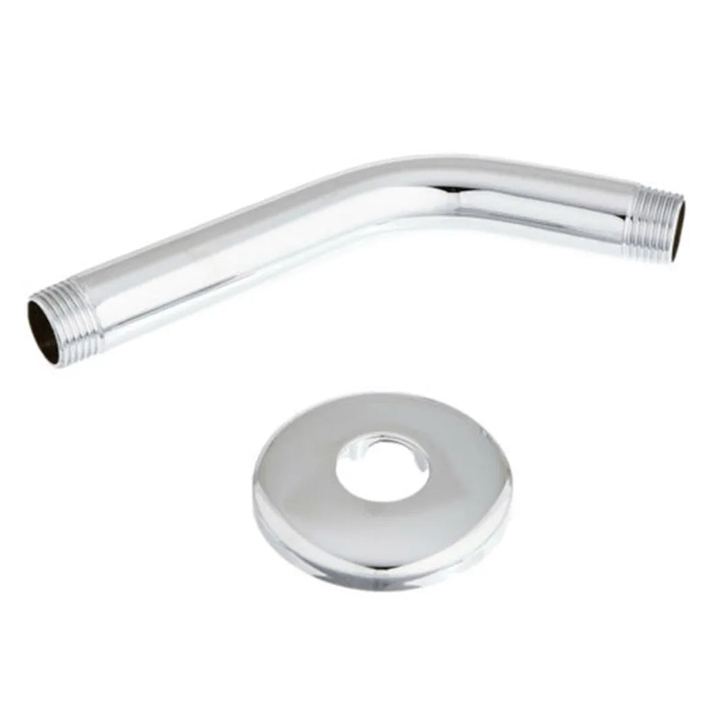 Bathroom Rainfall Shower Head Silver Chrome Water Saving Extension Shower Arm Bathroom Accessories Faucet Replacement