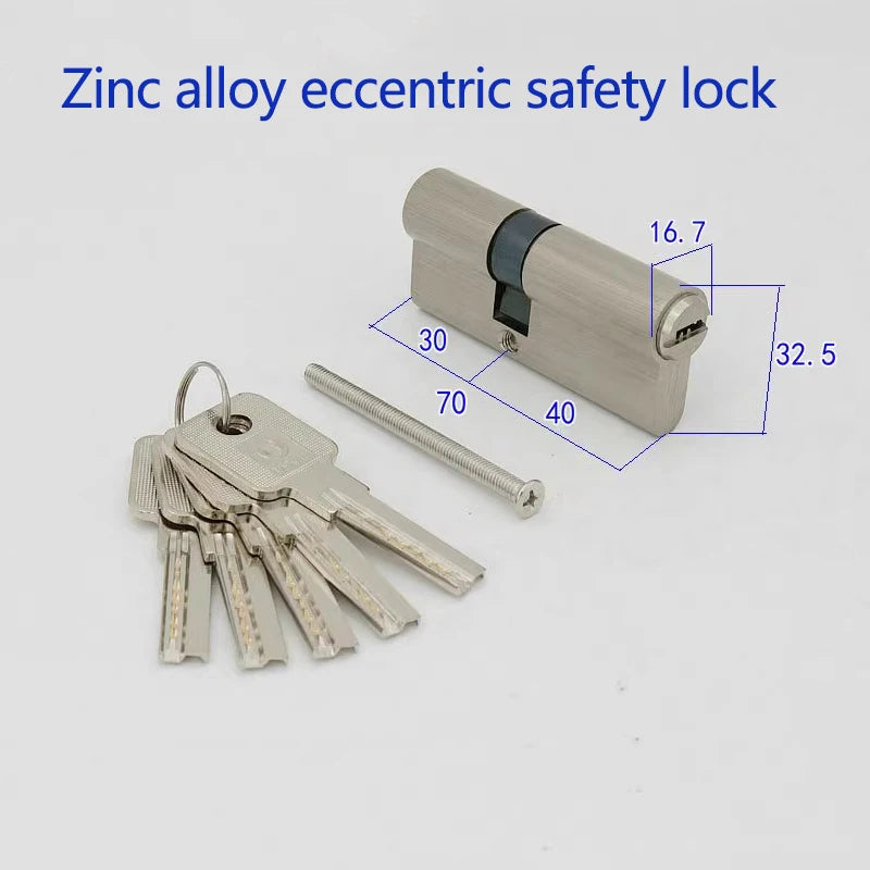lock cylinder door with master key Indoor entrance door lock 60mm 70mm 80mm Eccentric lock cylinder same key Customize