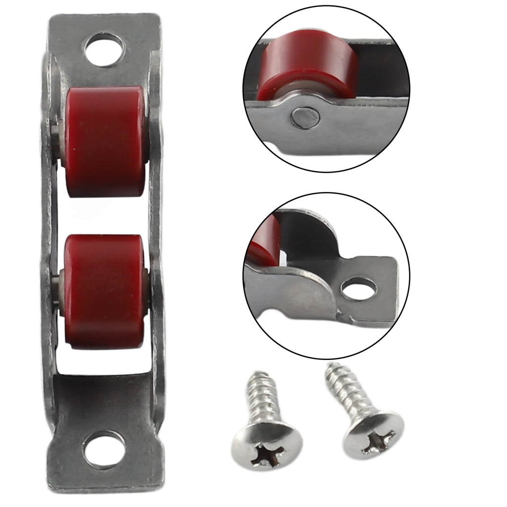 Door Hardware Door Sliding Roller Home Garden Runner Wheel Slot Wheels 1Pc Pulley Sliding Door Roller New Style