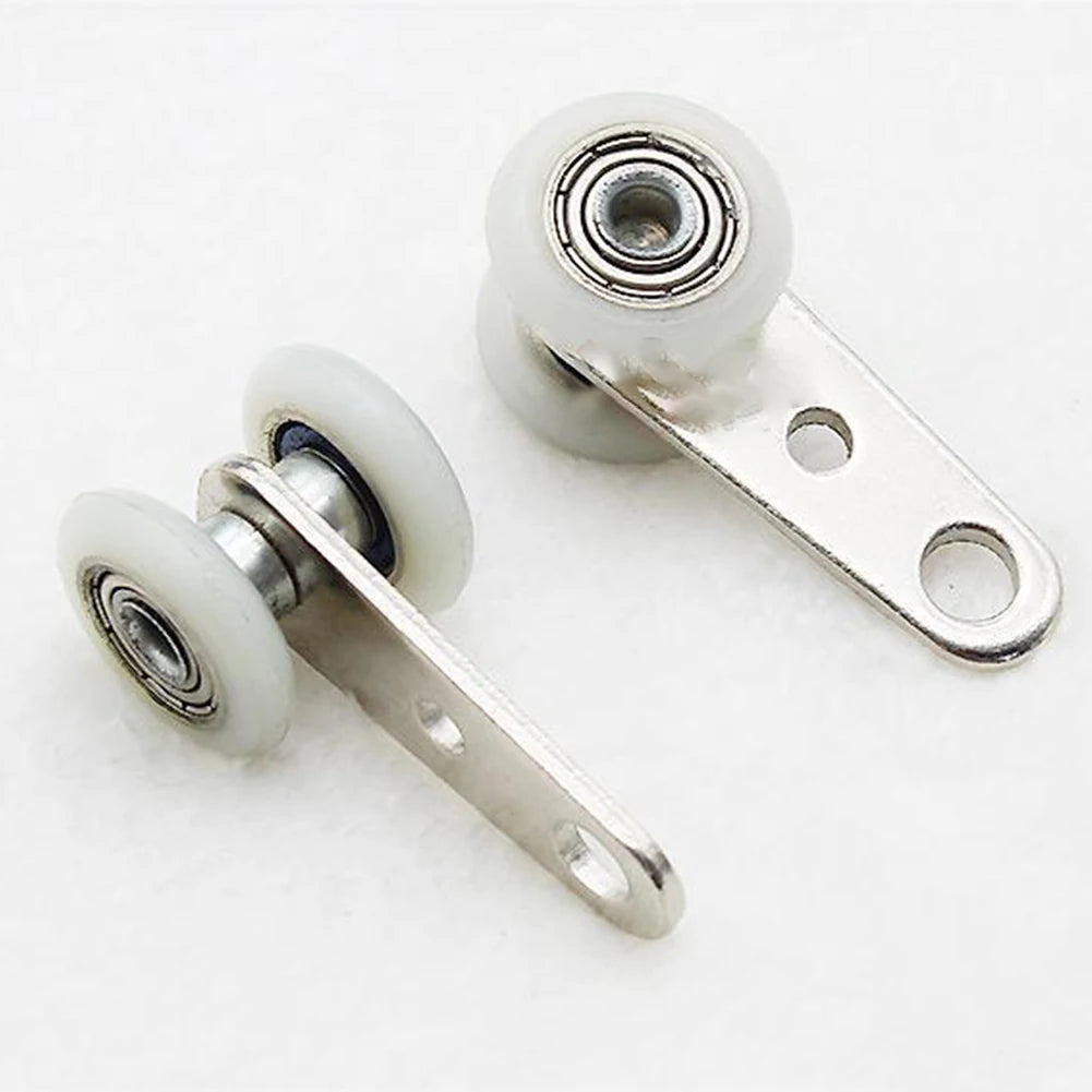 Sliding Door Pulley Hanging Wheel Curtain Track Pulley Block Sliding Door Roller Cabinets Bearing Hanging Wheel Hardware  ﻿