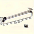 1pc retractable wardrobe hanging rod, drawer style storage rod, adjustable folding metal hanging rail, saving space