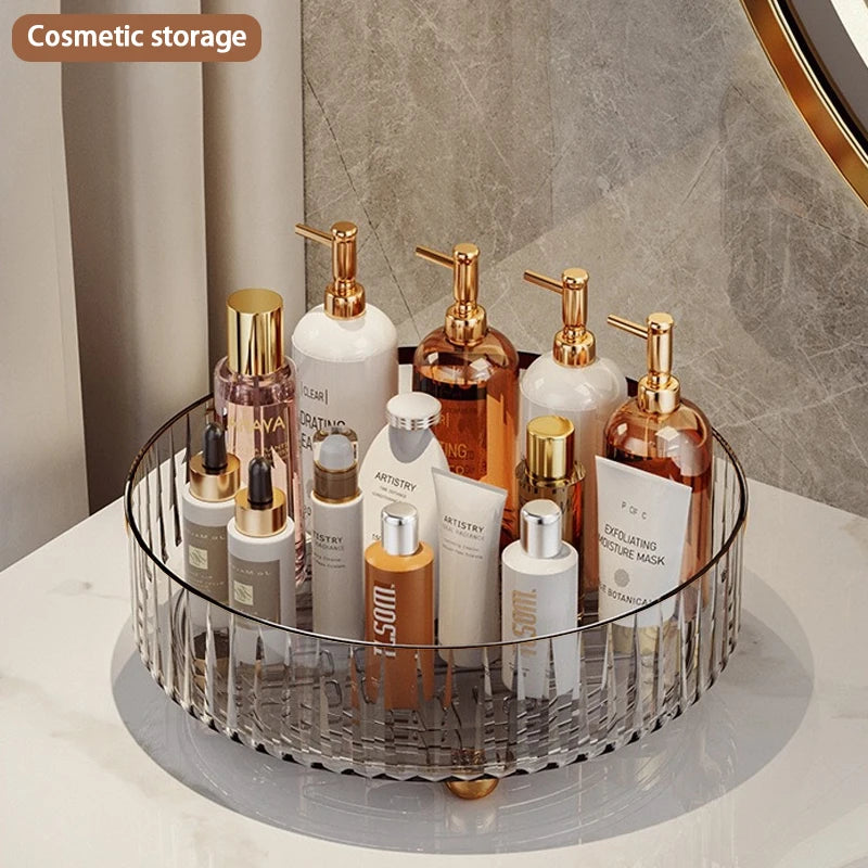 Rotating Spice Rack For Home Kitchens Multi-Functional Storage Tray For Seasoning Bottles And Jars, And Cosmetics