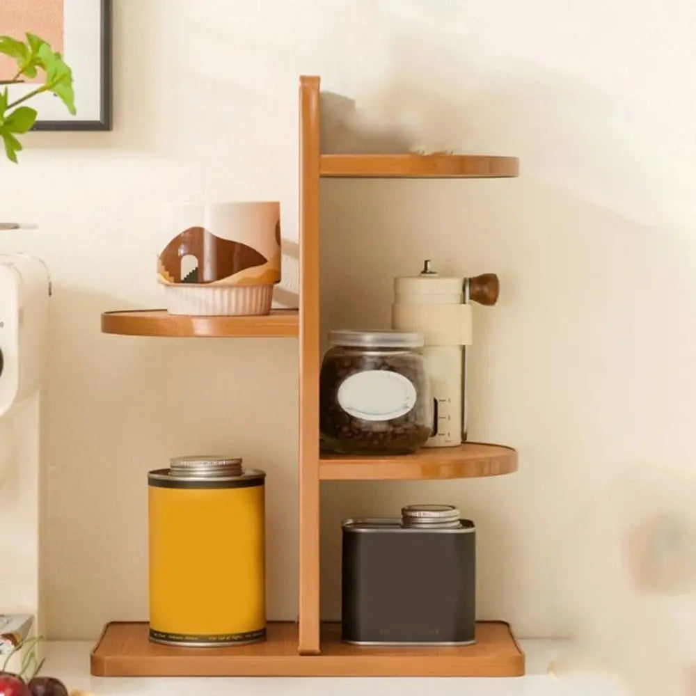 Practical Large Capacity Spice Storage Rack Anti-drop Space Saving Cup Holder Decorative Seasoning Bottle Holder Countertop