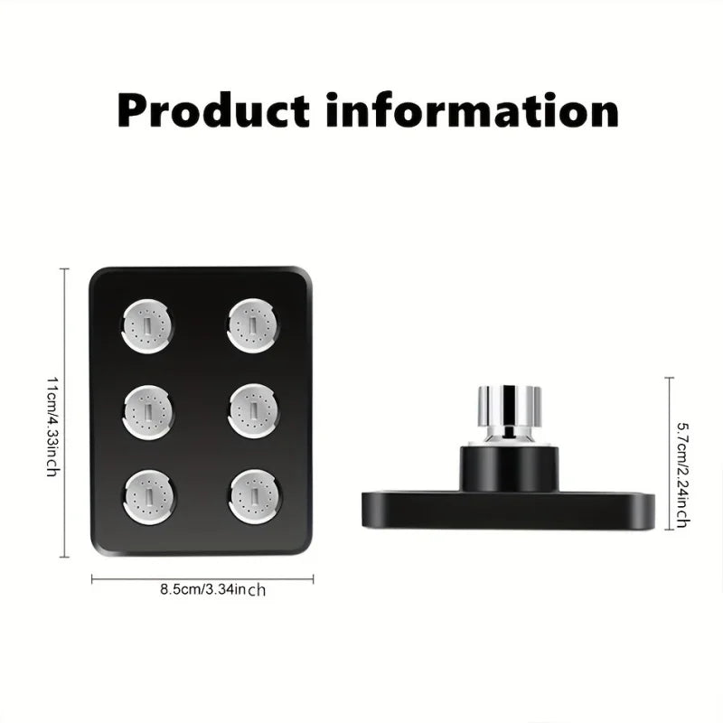 Upgrade Your Bathroom with this Supercharged Wall-Mounted Shower Head! bathroom accessories, shower head