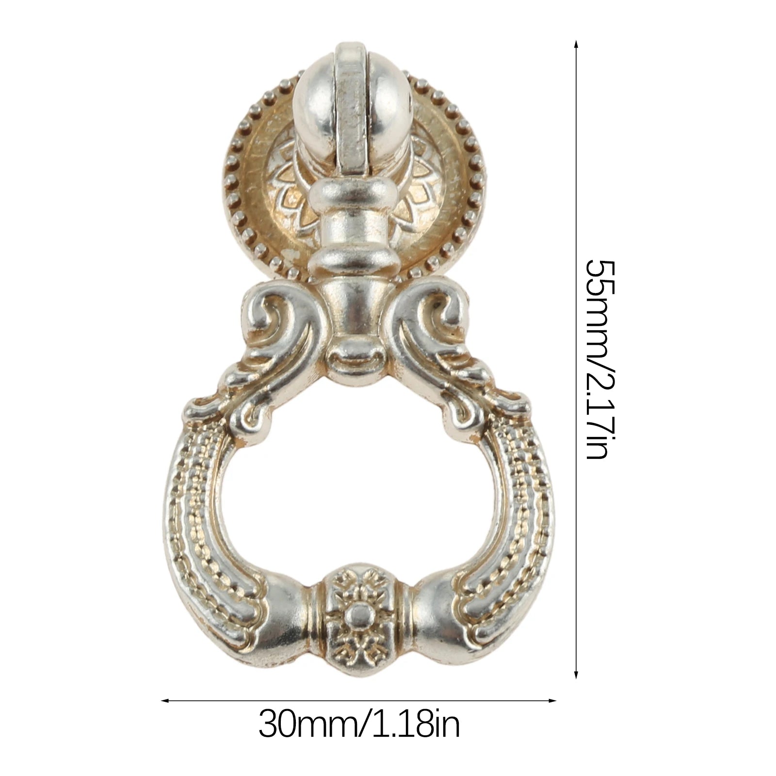 Antique Silver Gold Drawer Cabinet Knobs Furniture Handles Door Pulls for Cupboard Kitchen Retro Hardware Home Decor with Screw