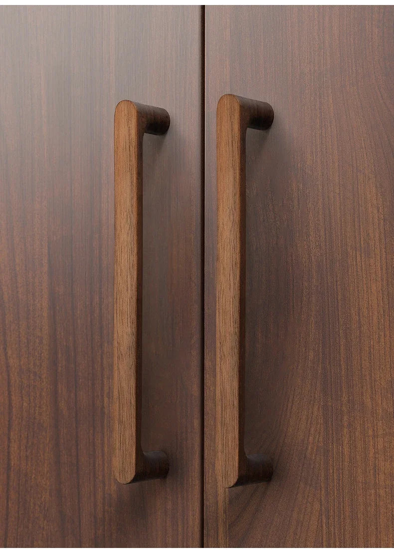Wooden Cabinet Door Handle Cupboard Door Knob and Handle Kitchen Cabinet Knobs Wardrobe Door Handles for Furniture Hardware