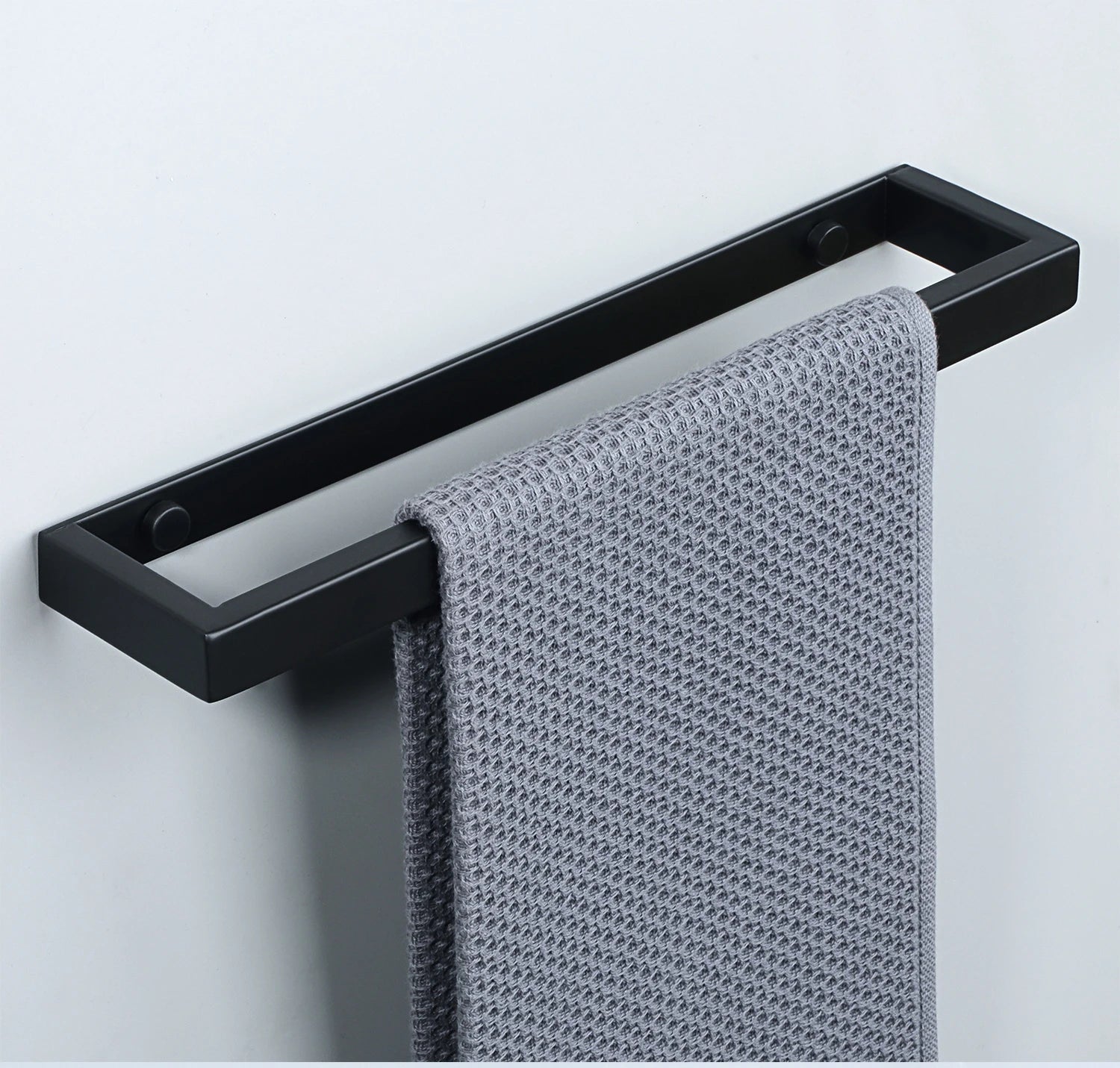 Bathroom Hardware Black Bath Robe Hook Towel Rail Bar Rack Bar Shelf Tissue Paper Holder Bathroom Accessories