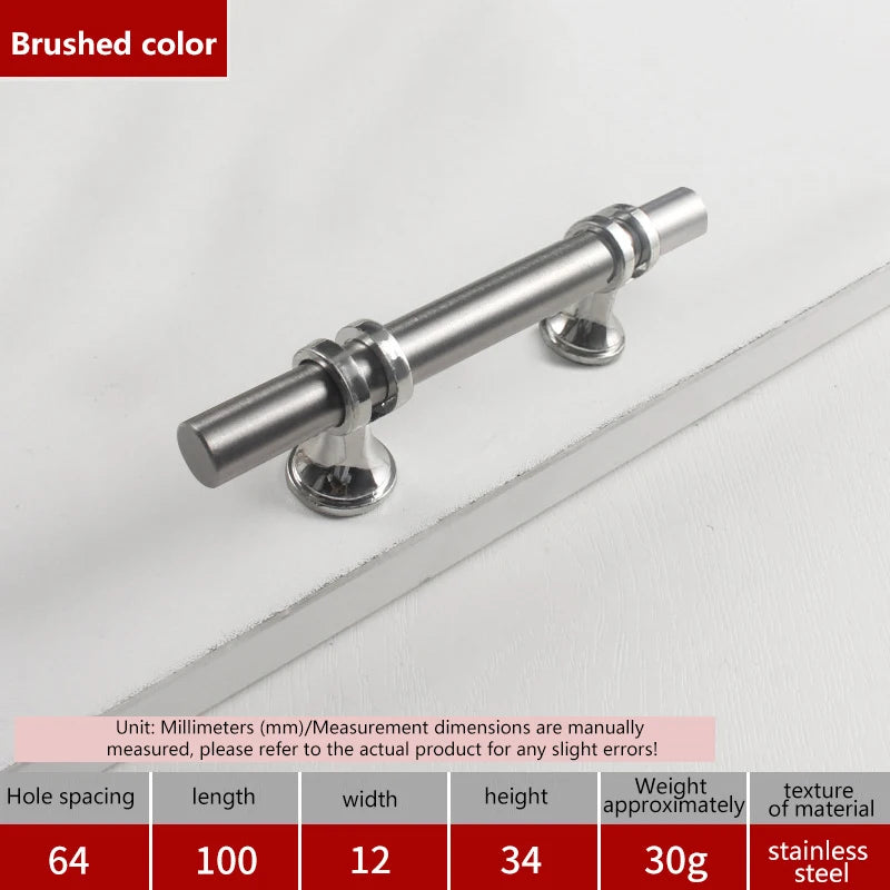 Modern Black Gold Cabinet Handles - Solid Drawer Knobs For Kitchen Furniture With Zinc Alloy Material