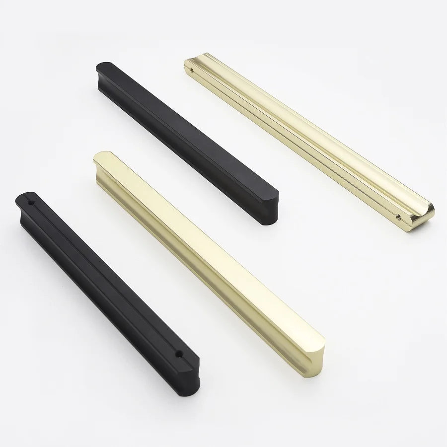 Modern Long Cabinet Handles Hidden-style Aluminum alloy Wardrobe Drawer Handle 800mm 1000mm Furniture Pulls