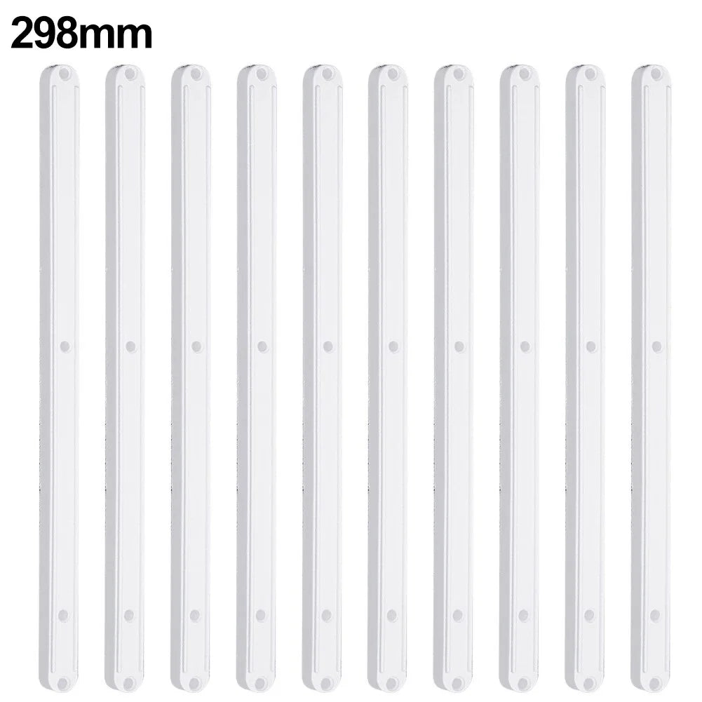 10 Pieces Plastic Drawer Slides Replacement Draw Runners 180 235 298mm Suitable for Drawers and Cabinet Grooves
