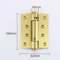 2pcs 4 Inch Invisible Door Hinges Hinge Door Closer Stainless Steel Self-Rebound Spring Positioning Closed Door Spring Hinge