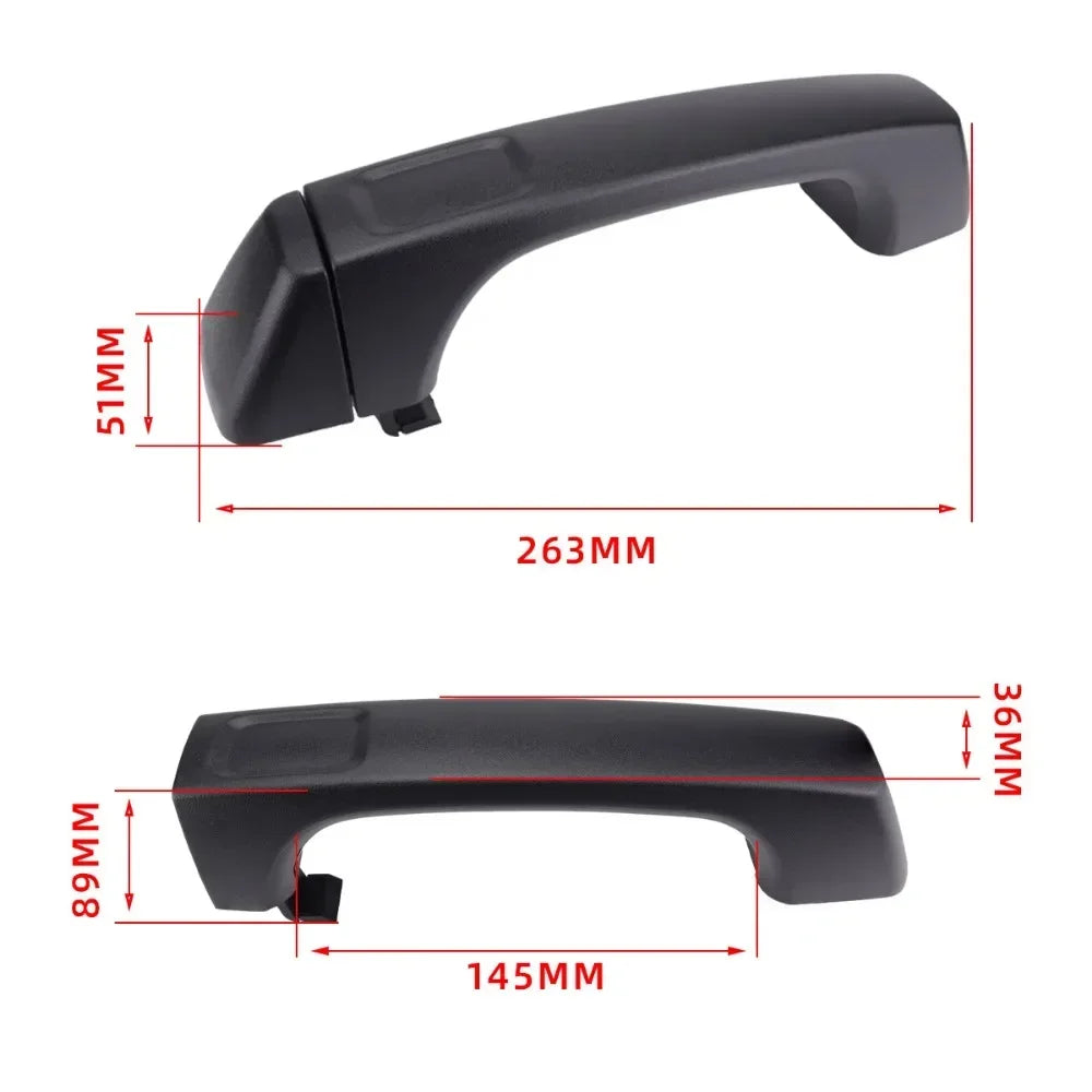 5pcs Exterior Door Handles for Hummer H3 200-2010,Front and Rear,Left Driver & Passenger Right Side,Replaces 83403,Black