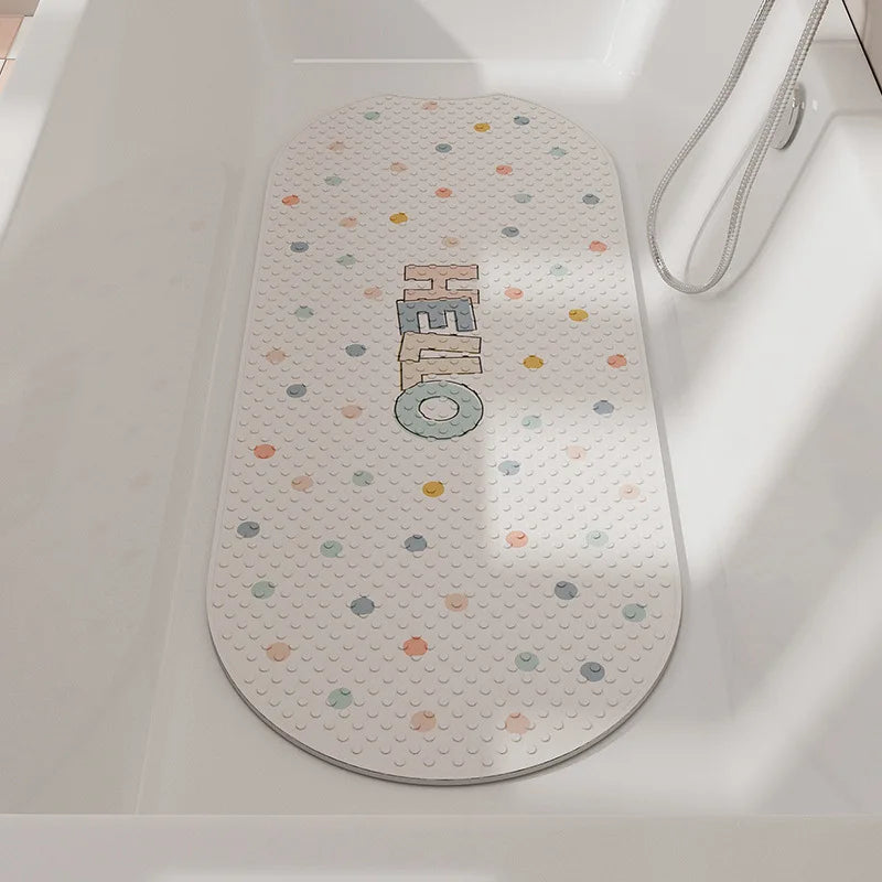 Bathroom Floor Mat Non-slip Mat Shower Room Anti-drop Foot Mat Household Massage Suction Cup Mat Bathroom Carpet
