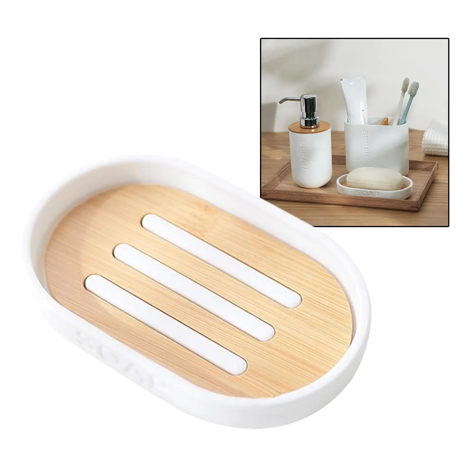 Bathroom Accessory Easily Clean for Storing Your Toiletries Countertop Decor