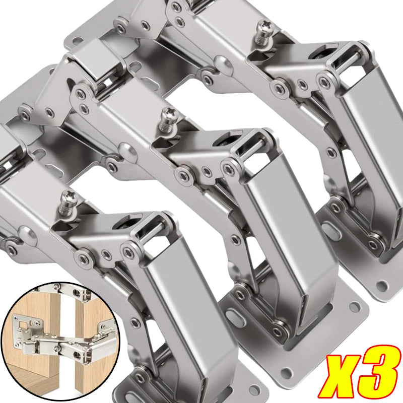 Adjustable Steel Cabinet Hinges 130-170 Degree Hydraulic Soft Close Hinges Kitchen Cupboard Doors Hinge Furniture Hardware