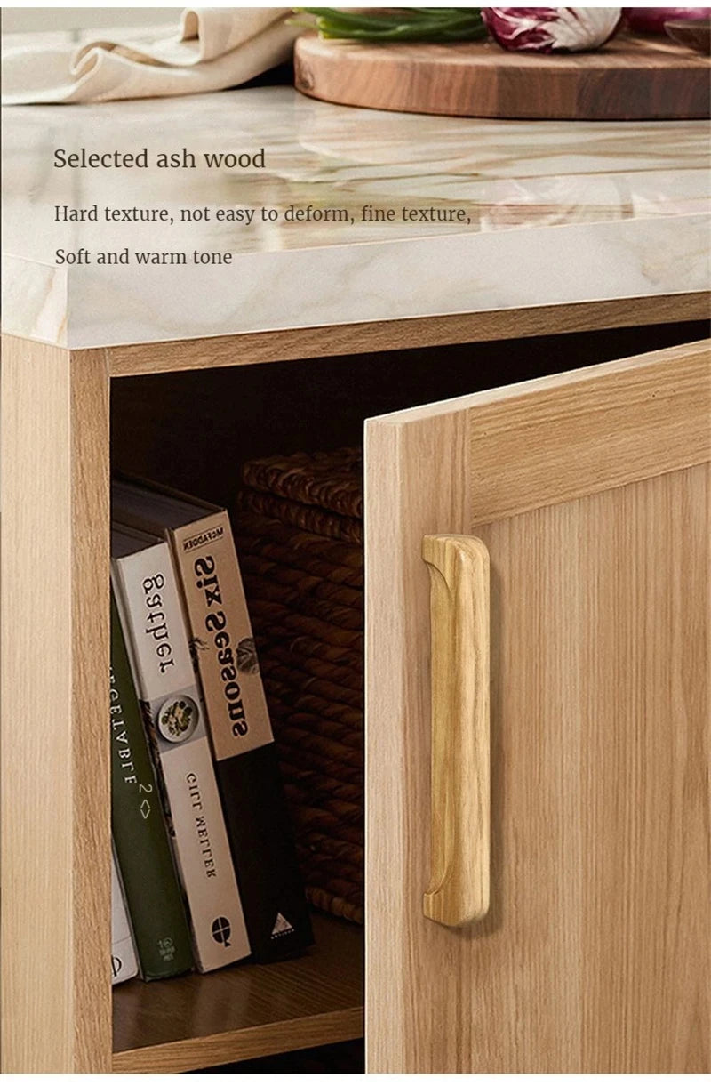 Wooden Cabinet Handles for Furniture Drawer Knobs Kitchen Cupboard Handles Wardrobe Door Knob and Handle Furniture Hardware
