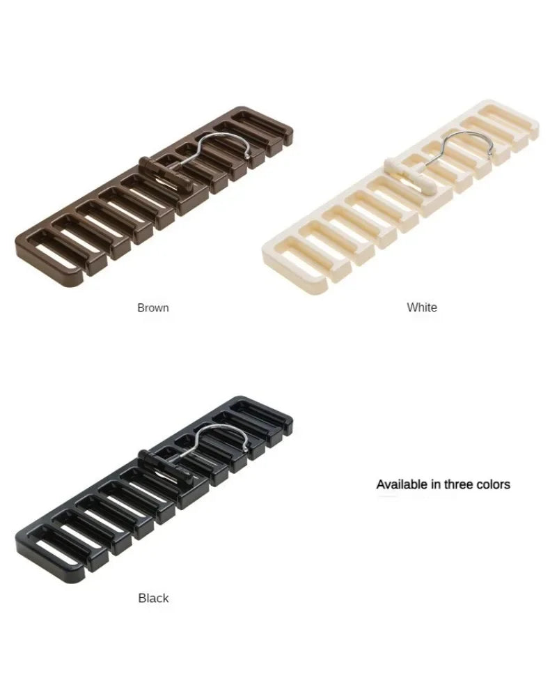 Tie Belt Hanger Wardrobe Belt Rotating Organizer Rack Multifuctional Scarf Hanger Home Closet Storage Holder Accessories
