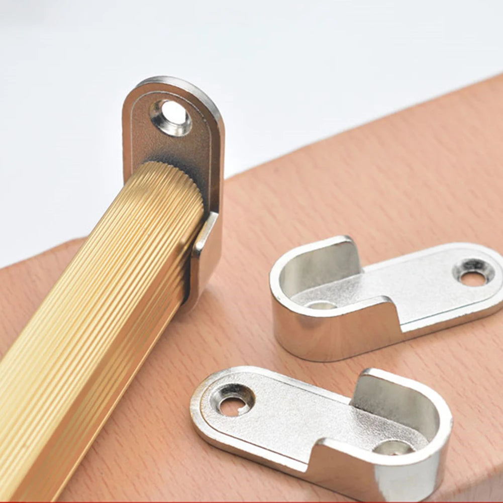 2/4/8pcs Wardrobe Clothes Tube Support Closet Rod Pole End Bracket Thickening Holder 47*19*2mm Closet Brackets