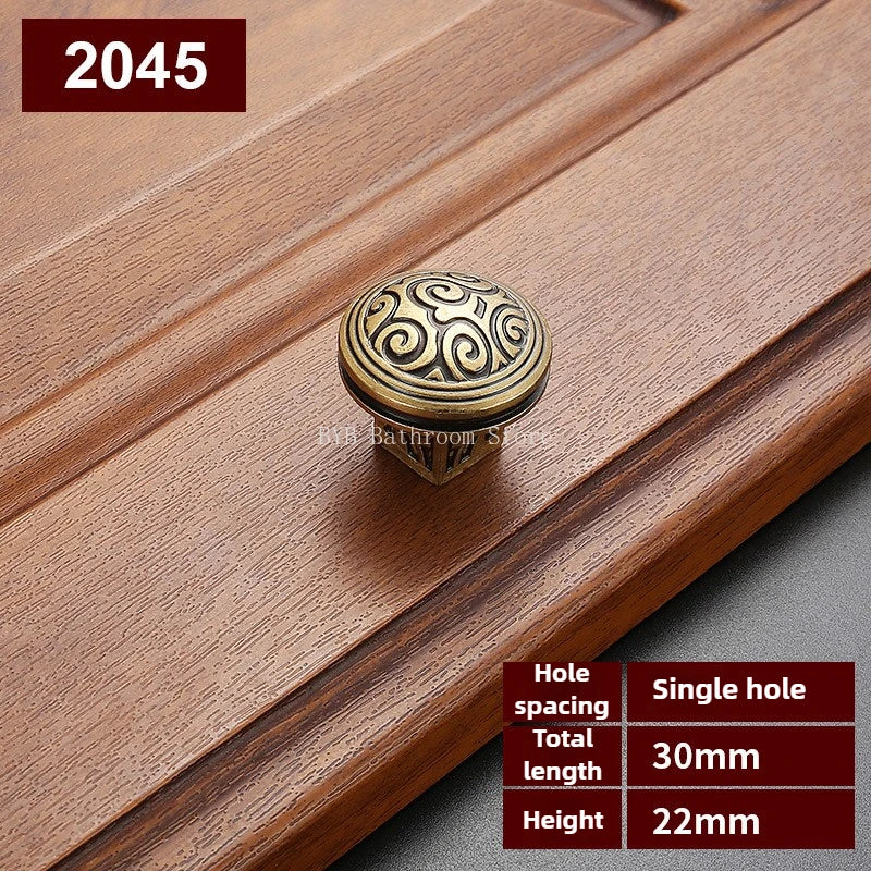 Drawer Knobs Wardrobe Door Handle European Furniture Hardware Zinc Alloy Antique Bronze Ceramic White Cabinet Handles