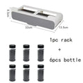 Kitchen Spice Rack Self-adhesive Wall-mounted Under-Shelf Seasoning Bottle Storage Rack Spice Organizer Kitchen Storage Rack
