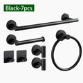 Bathroom Hardware Set Stainless Steel Towel Rack Set Toilet Paper Holder Robe Hooks Towel Ring Bathroom Accessories Set