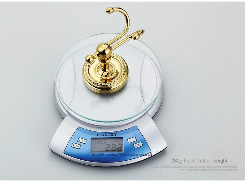 Robe Hooks Antique Brass Coat Hook Clothes Towel Hangers Storage Door Hook Wall Bathroom Accessories Black Bath Rack   Z-9001K