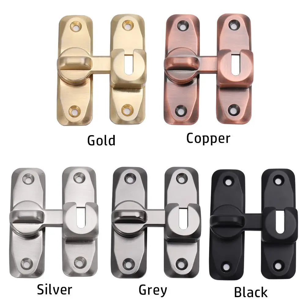 Sliding Door Latch Sliding Door Lock Buckle Hasp Door Bolt Anti-theft Buckle Free Punching Door Buckle