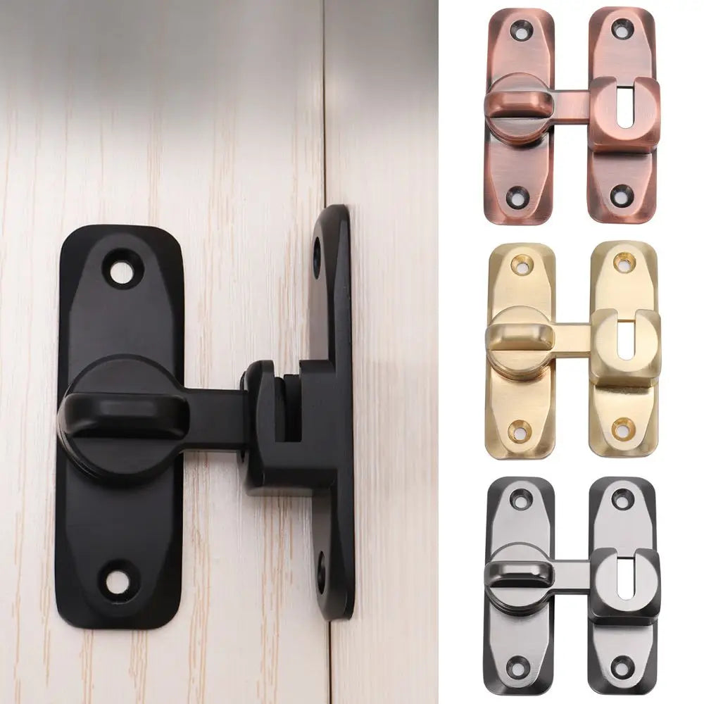 Sliding Door Latch Sliding Door Lock Buckle Hasp Door Bolt Anti-theft Buckle Free Punching Door Buckle