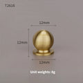 Home Wardrobe Door Pull Round Solid Brass Pulls Antique Cabinet Drawer Small Handles Modern Furniture Handles Single Hole Knobs