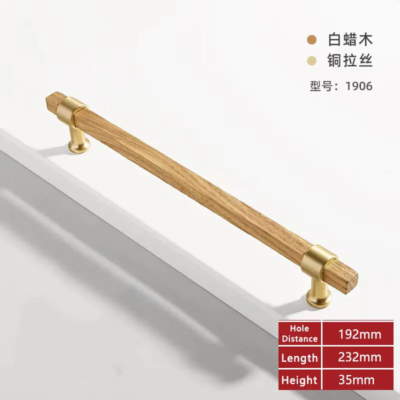 Wooden Cabinet Handles for Furniture Drawer Knobs Kitchen Cupboard Handles Wardrobe Door Knob and Handle Furniture Hardware