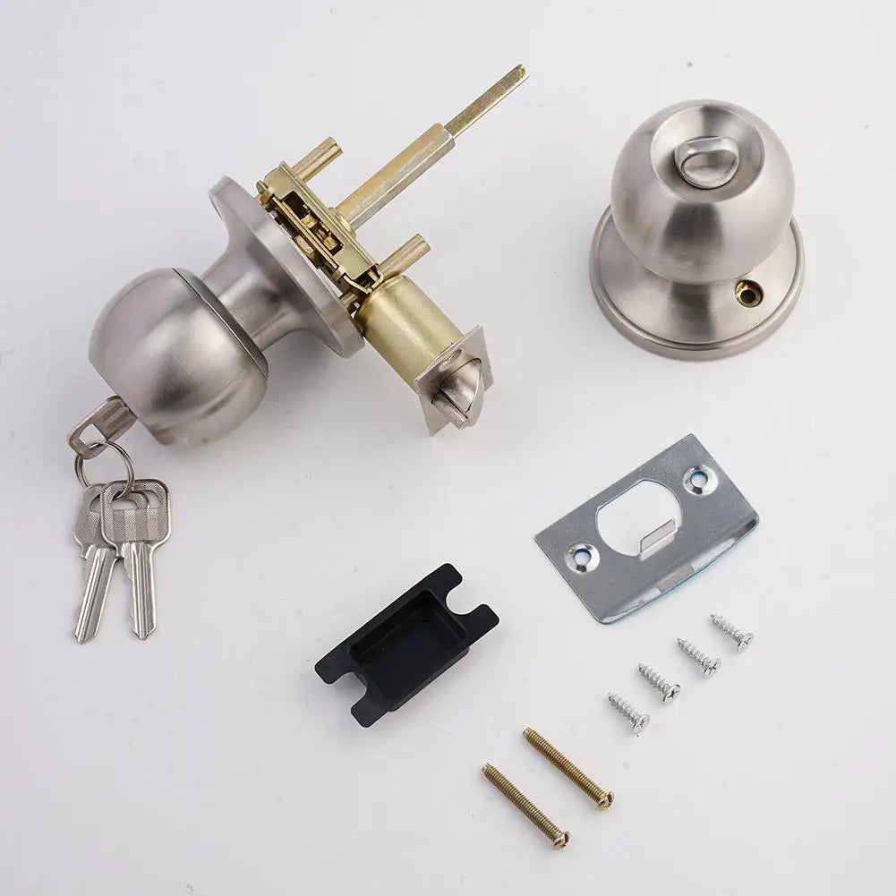 Universal Door Handle Knobs Bathroom Entrance Locks Accessories Bedroom Living Room Lock With Keys Door Lock