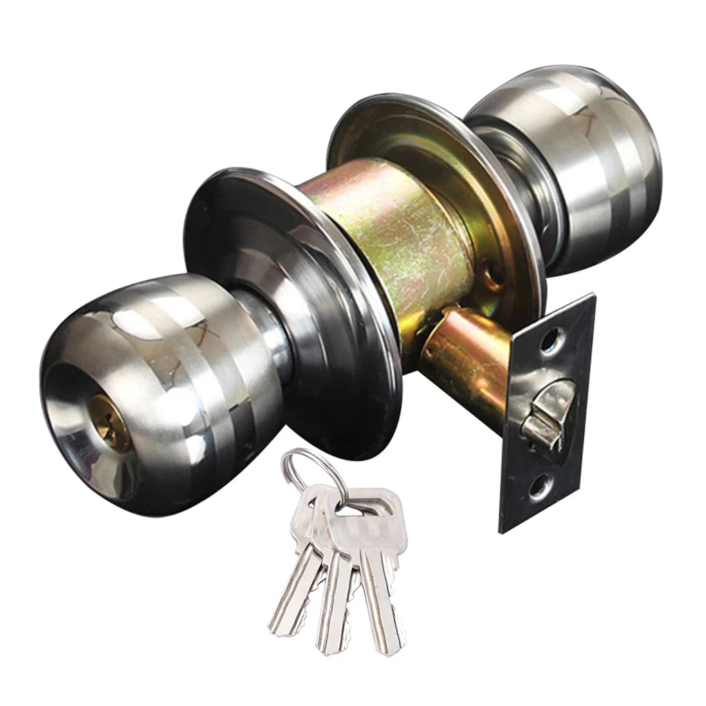 Universal Door Handle Knobs  Bedroom Living Room Lock Bathroom Entrance Locks Accessories with Keys Door Lock