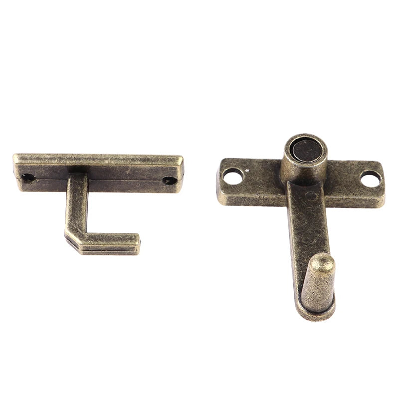 Sliding Window Door Lock Handle Metal Door Latch Home Safety Chain Bronze Guard Latch Bolt With ScrewsDoor Home Hardware
