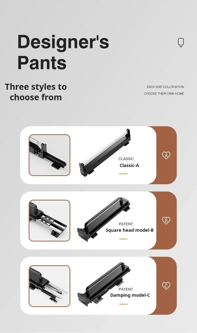 Thin cabinet topmounted telescopic wardrobe hanging rod Thin cabinet clothes hangers through wardrob Vertical Wardrobe
