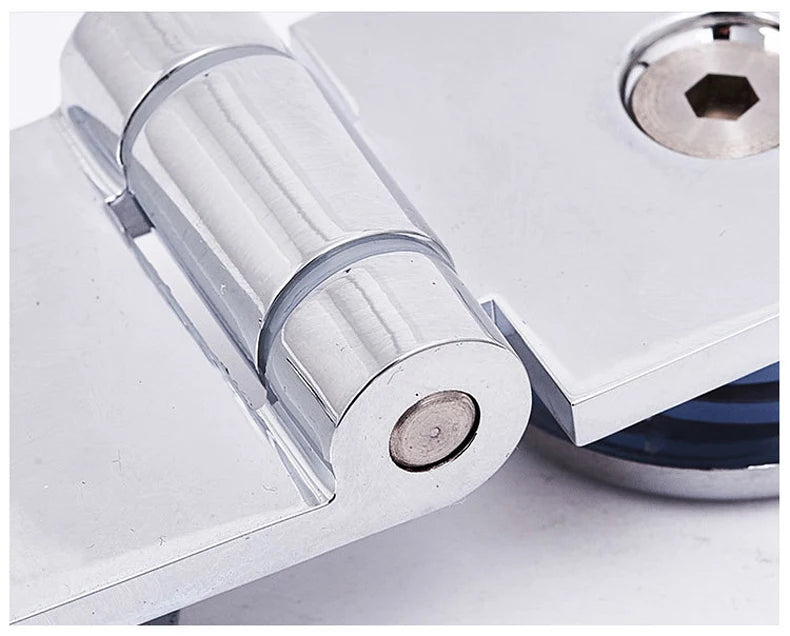 Glass Holder Thickened Glass Door Hinge Double Hinge Cabinet Bathroom Glass Clip Wine Cabinet Glass Window Hinge