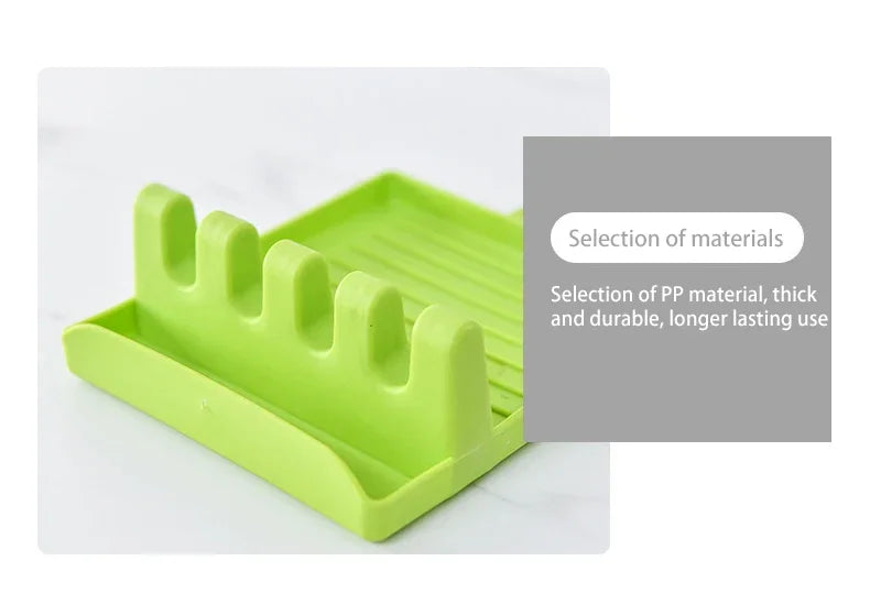Kitchen Organizer for Tableware Storage - Spoon Rest, Fork, Spatula Rack, Spoon Holder Stand, Pot Lid Holder