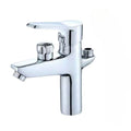 Bathroom Basin Faucet Deck Mounted Sink Mixer Tap Toilet Countertop Wash Basin Tap Multifunctional Cold Hot Water Mixing Valve