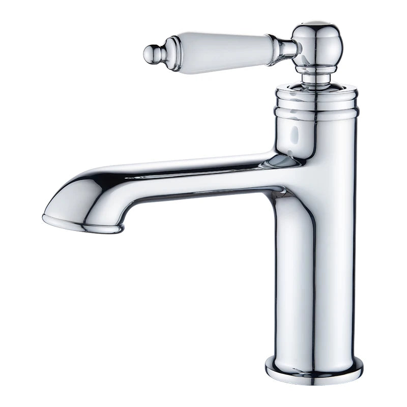 Bathroom Faucet Basin Mixer Black/Chrome Tap Single Handle Hot and Cold Water Brass Taps Becola Newest BR-2018A117