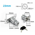 23/32mm Sliding Door Window Locks with Keys Tongue Door Bolt Latch Cabinet Wardrobe Sliding Door with Key Furniture Hardware