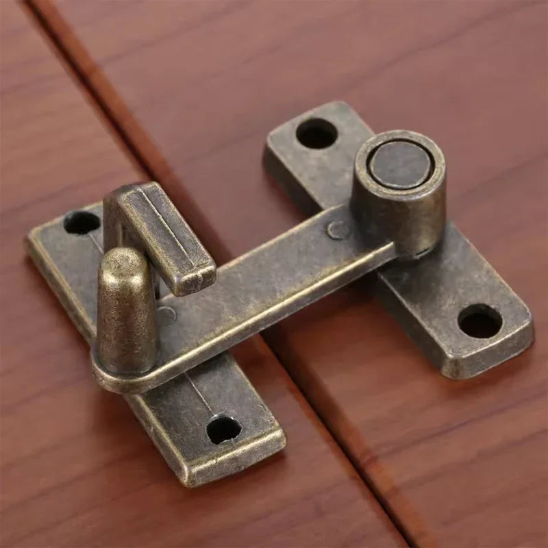 1Set Bronze Sliding Window Door Lock Handle Metal Door Latch Guard Latch Bolt Home Safety Chain Door Home Hardware