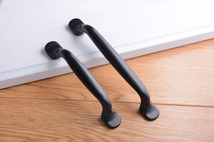 Black Handles Furniture Cabinet Knobs Muebles  Kitchen  Drawer Knobs Cabinet Pulls Cupboard  Knobs