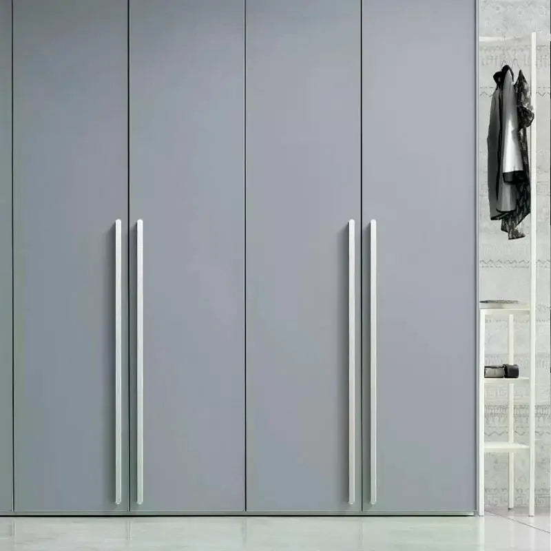 Modern Simple Light Luxury I-Shaped Cabinet Door Handle Extended Round Head Drawer Wardrobe Cabinet Furniture Door Handle