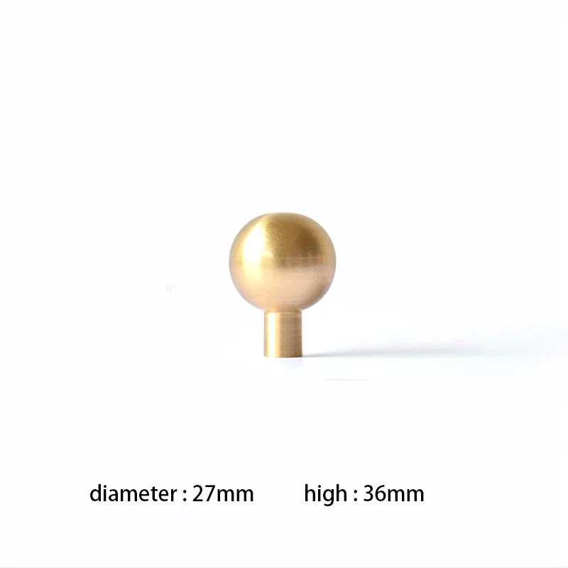 Round Brass Dresser Knobs Drawer Handle Cabinet Door Handle Antique Antique Kitchen furniture Hardware Knob Kitchen  Handles