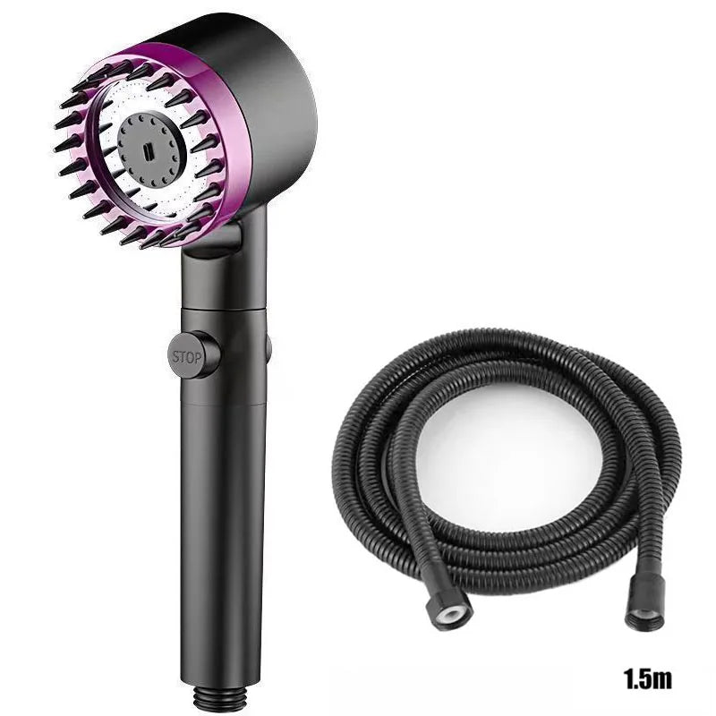 Shower for Bathroom Accessories Three Level Adjustment Showerhead Pressurization Head Massage Knobs Filter Set Showers Parts