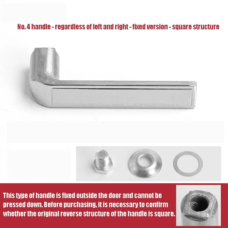 Solid Handle For Anti-theft Door Durable Non Rusting  Thickened Material Household Door Room Bedroom Universal Handle