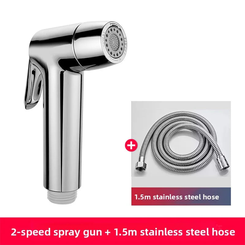 Bathroom accessories, handheld water toilet, dispenser, sprayer, flexible spring shower head, explosion-proof hose, cleaning set