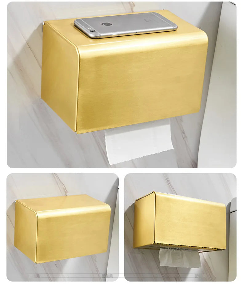 Bathroom accessories: brushed golden corner rack, towel rack, bathroom storage rack, bathroom hardware pendant bath accessories