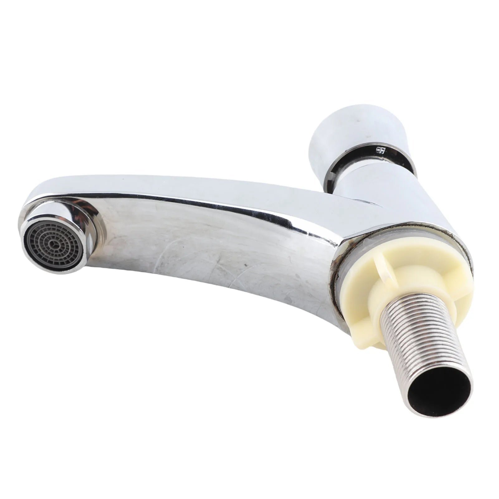 Basin Sink Tap Home Faucet Time Delay Faucet Copper Self Closing Single Cold Sink Taps for Home Kitchen Public